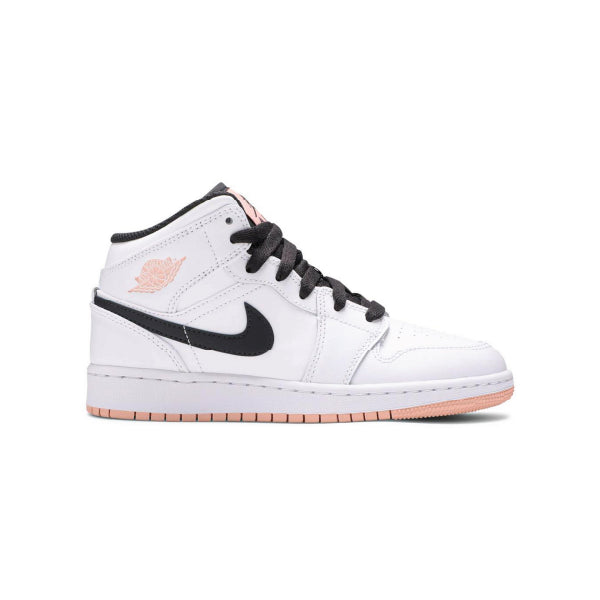 Nike Air Jordan 1 Mid 'White Arctic Orange' GS