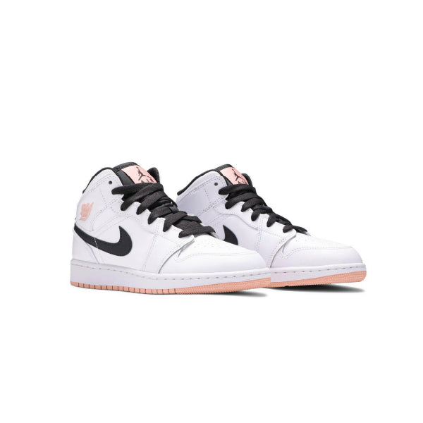 Nike Air Jordan 1 Mid 'White Arctic Orange' GS