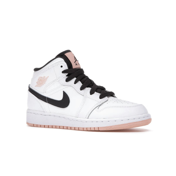 Nike Air Jordan 1 Mid 'White Arctic Orange' GS