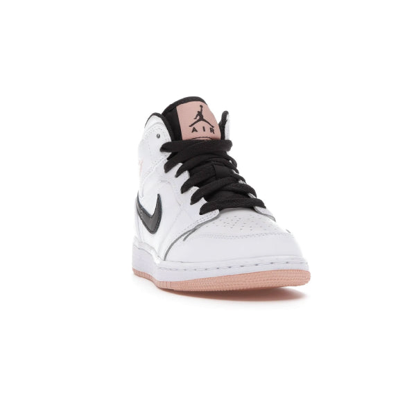 Nike Air Jordan 1 Mid 'White Arctic Orange' GS