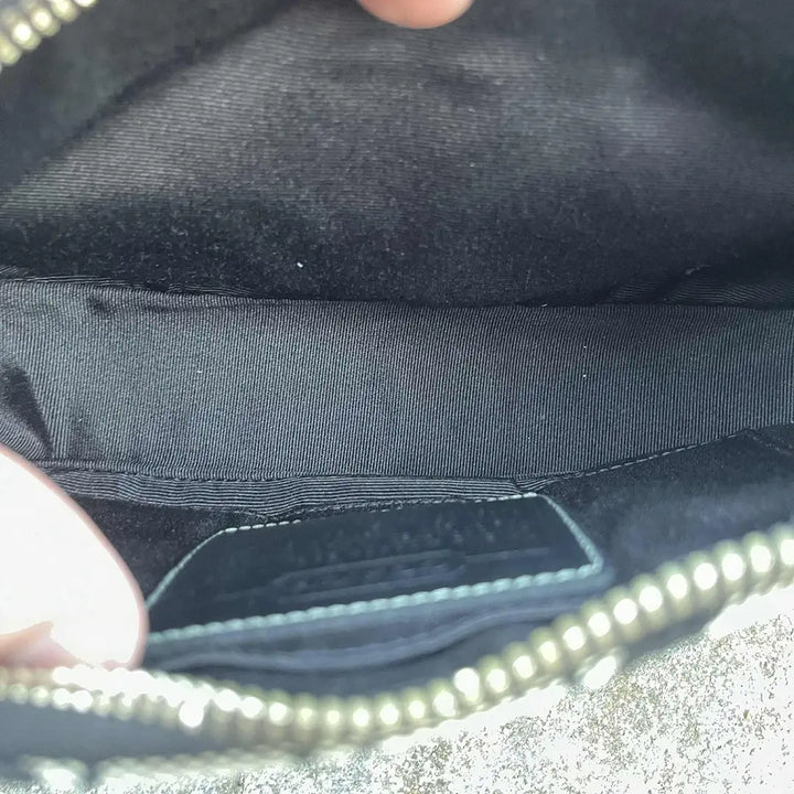 Coach Gray Black  Canvas Shoulder Bag