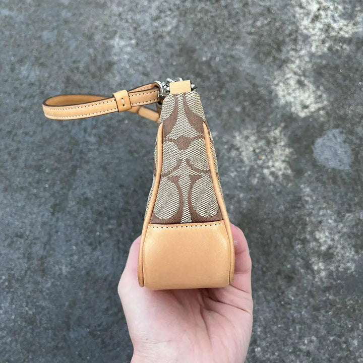 Coach Tan Canvas Shoulder Bag