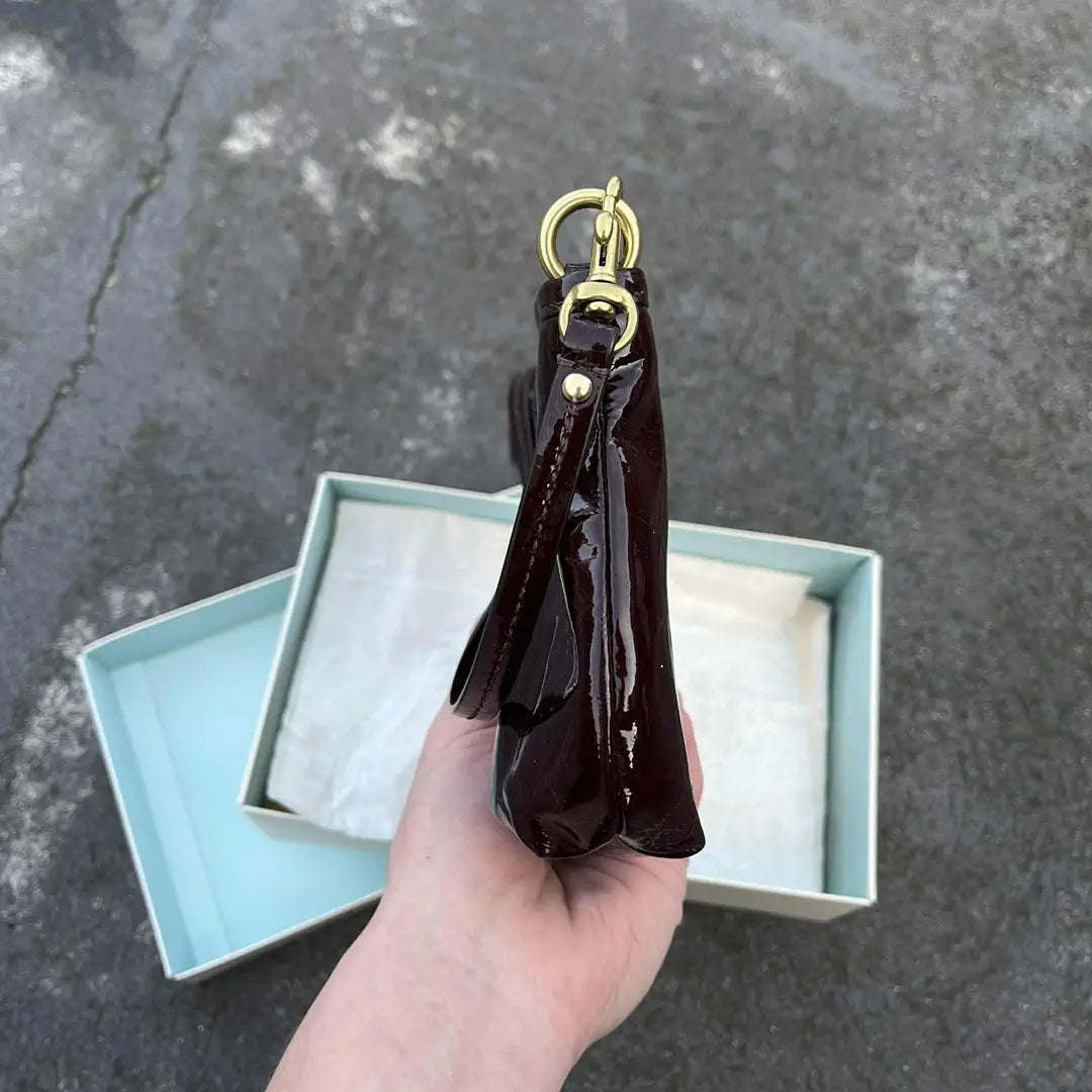 Coach Patent Leather Shoulder Bag