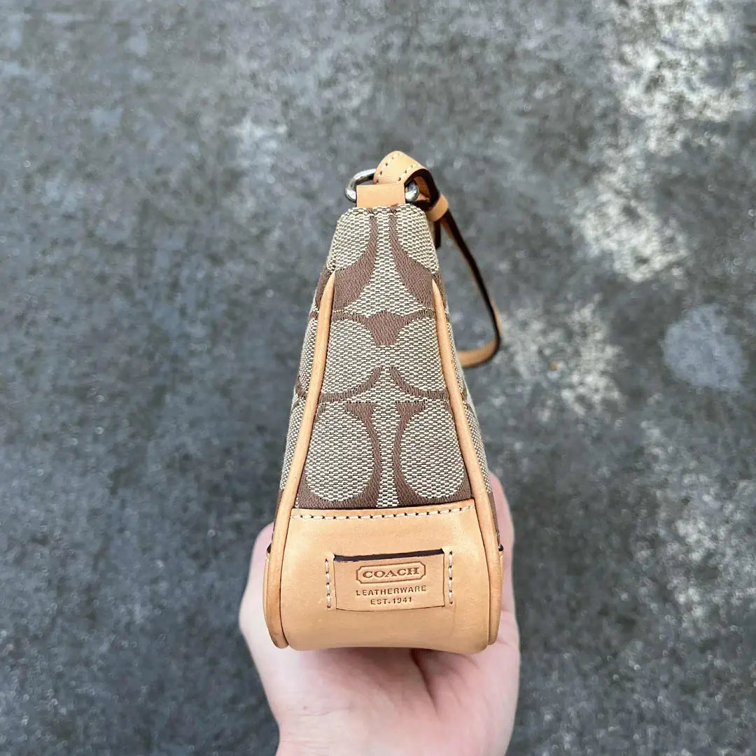 Coach Tan Canvas Shoulder Bag