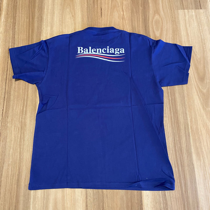 Balenciaga Campaign T-Shirt Navy (Medium)