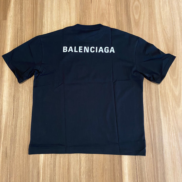 Balenciaga Logo T-Shirt Black (Large)