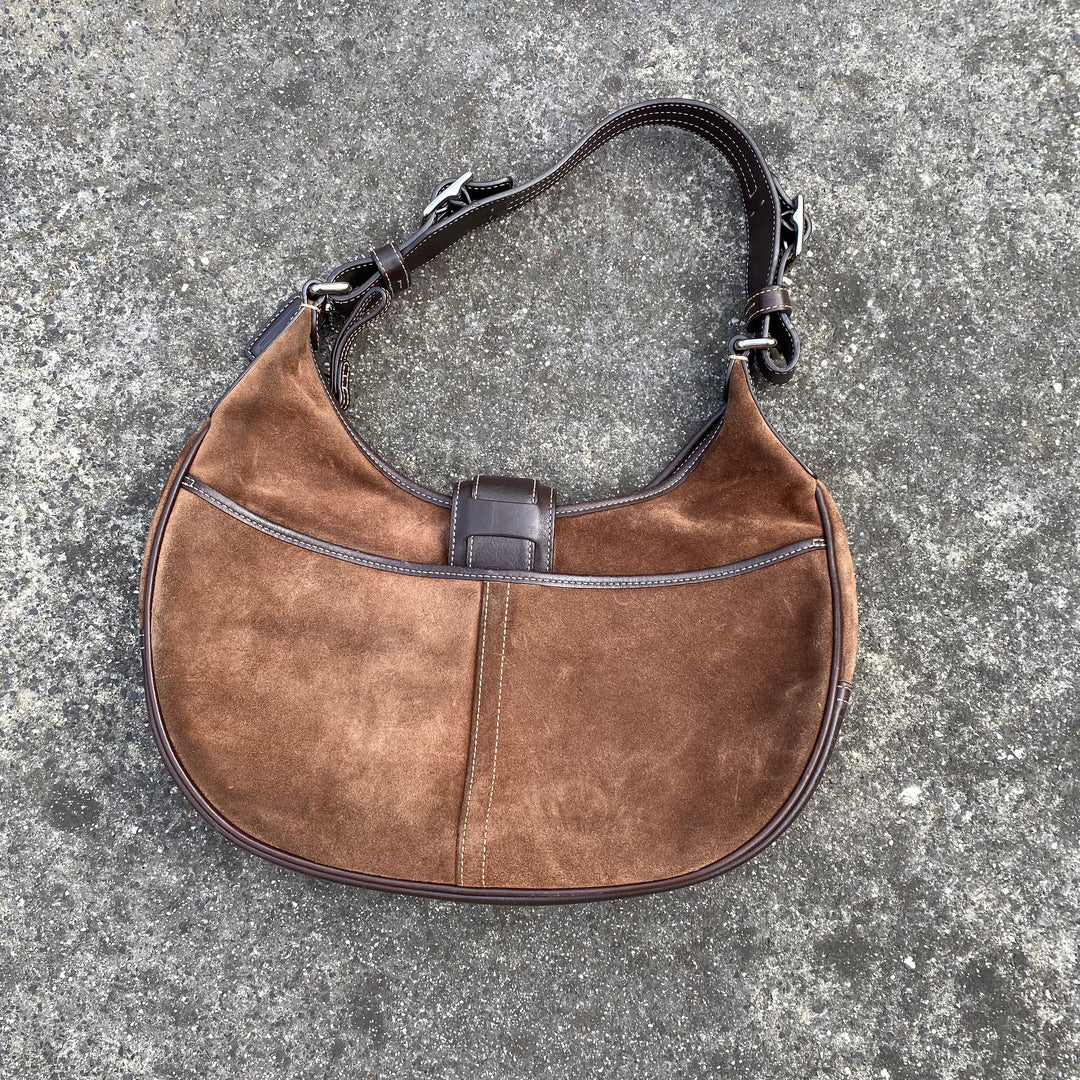 Coach Suede Hobo Handbag