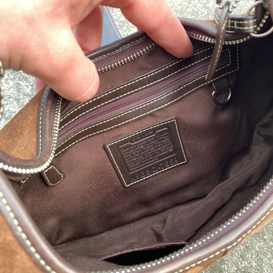 Coach Suede Hobo Handbag