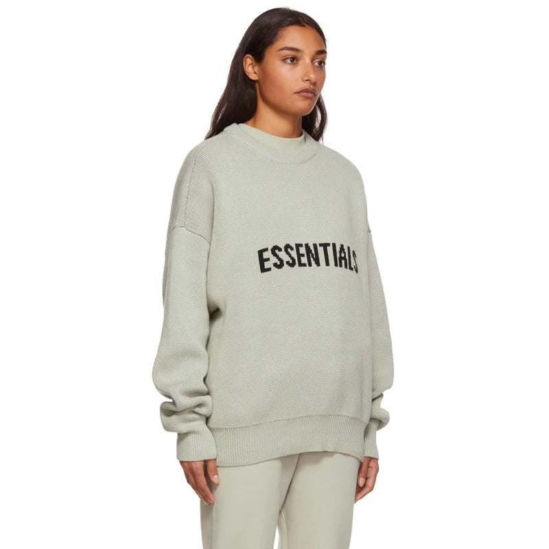 Fear Of God Essentials Knit Sweater SS21 'Concrete'