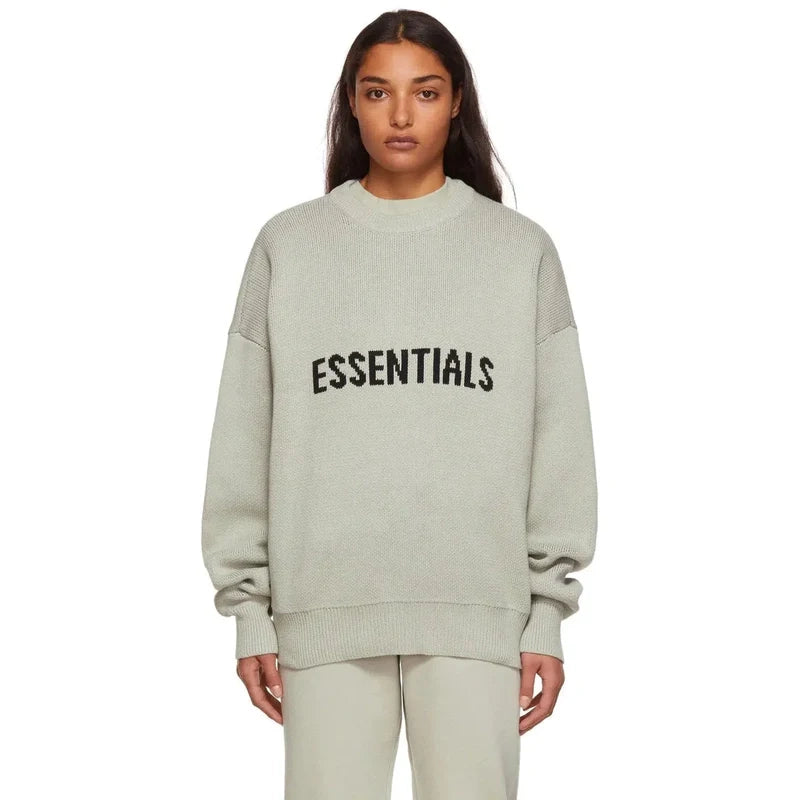 Fear Of God Essentials Knit Sweater SS21 'Concrete'