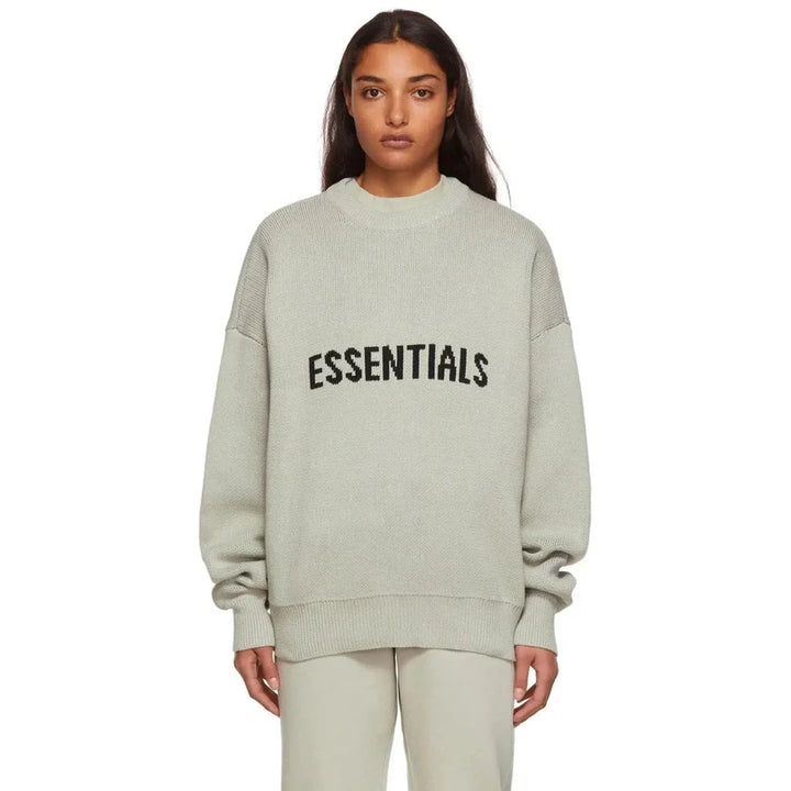 Fear Of God Essentials Knit Sweater SS21 'Concrete'