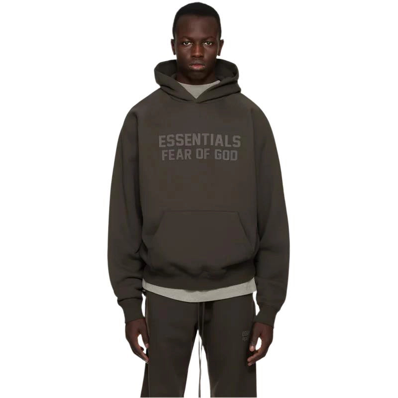 Fear Of God Essentials Hoodie 'Off Black'