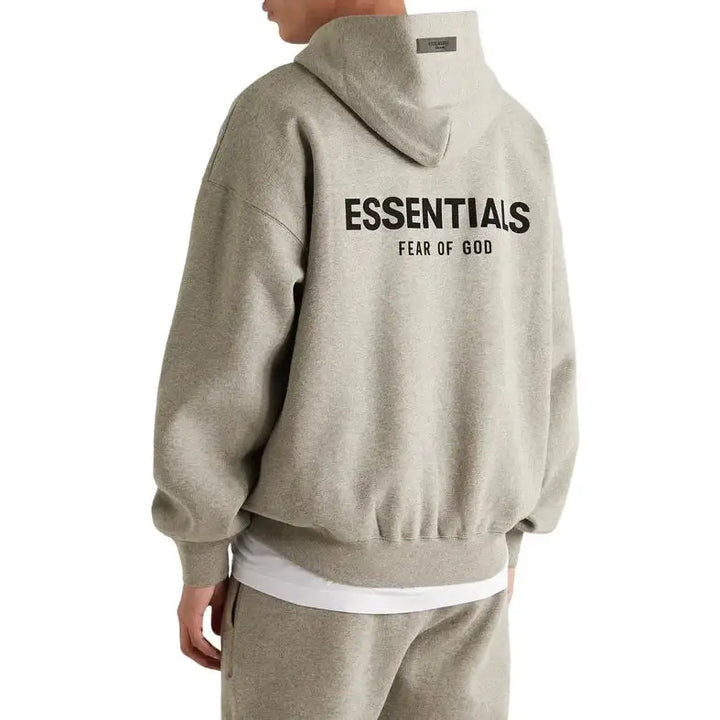 Fear Of God Essentials Pull-Over Hoodie Core 'Dark Oatmeal' 2.0