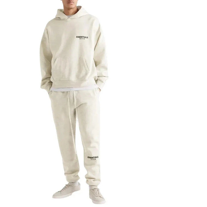 Fear Of God Essentials Pull-Over Hoodie Core 'Light Oatmeal' 2.0