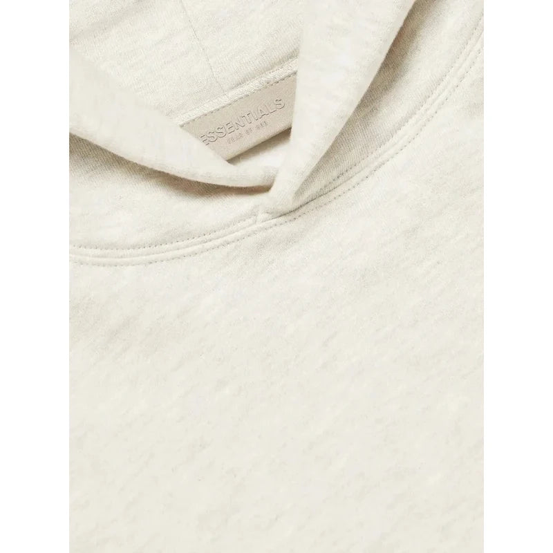 Fear Of God Essentials Pull-Over Hoodie Core 'Light Oatmeal' 2.0