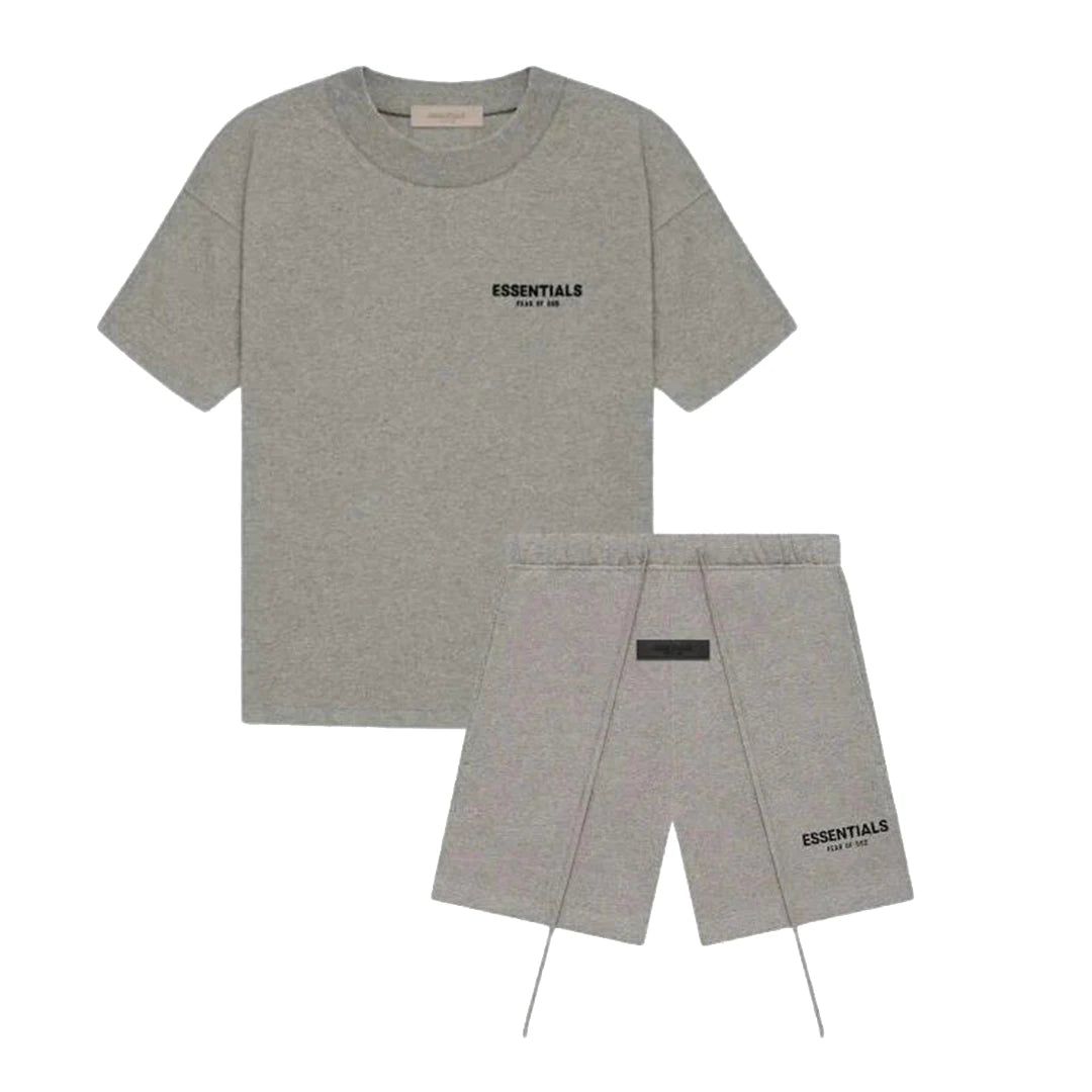 Fear Of God Essentials 'Dark Oatmeal' Shorts Summer Set