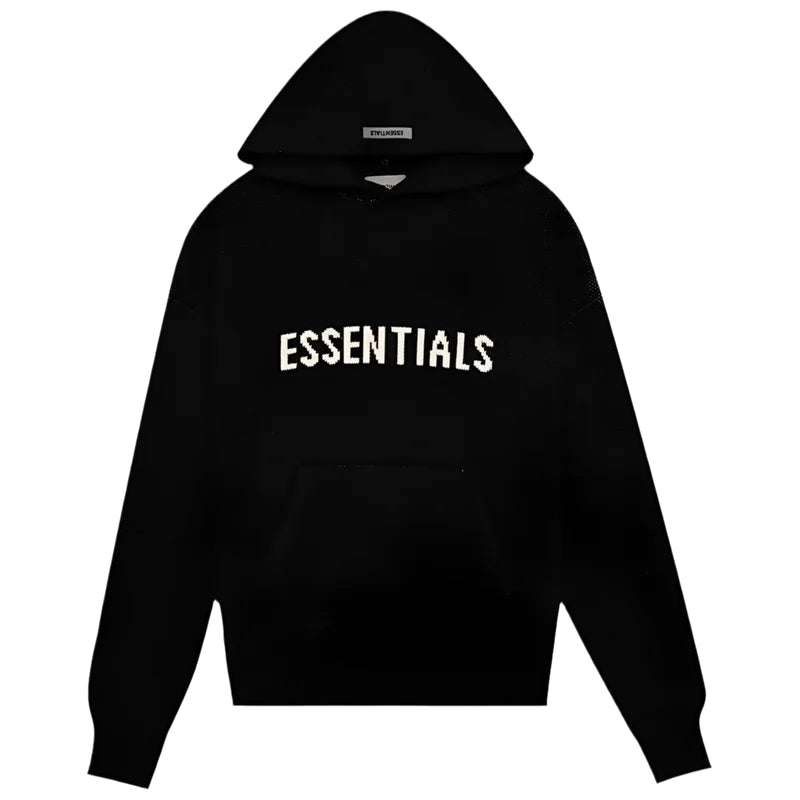 Fear of God Essentials SS21 Knit Hoodie 'Black'