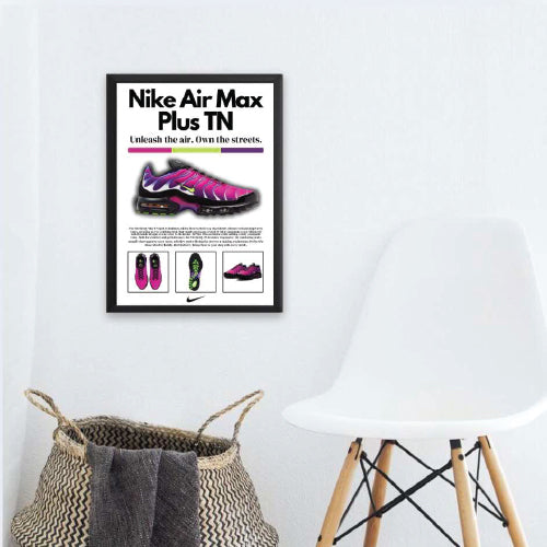 Nike Air Max Plus TN Fireberry Wall Poster