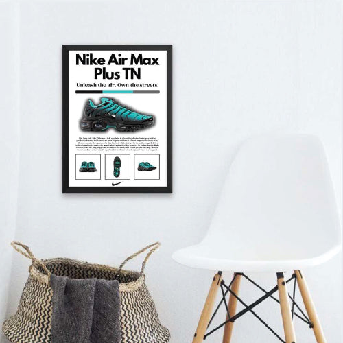 Nike Air Max Plus TN 'Black Aqua' (2023) Wall Poster