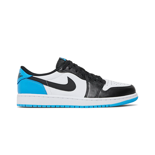 Nike Women's Air Jordan 1 Low Black and Dark Powder Blue